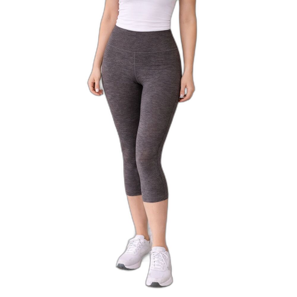 Lululemon Wunder Under High-Rise Cropped Leggings Heathered Black Gray Size 4